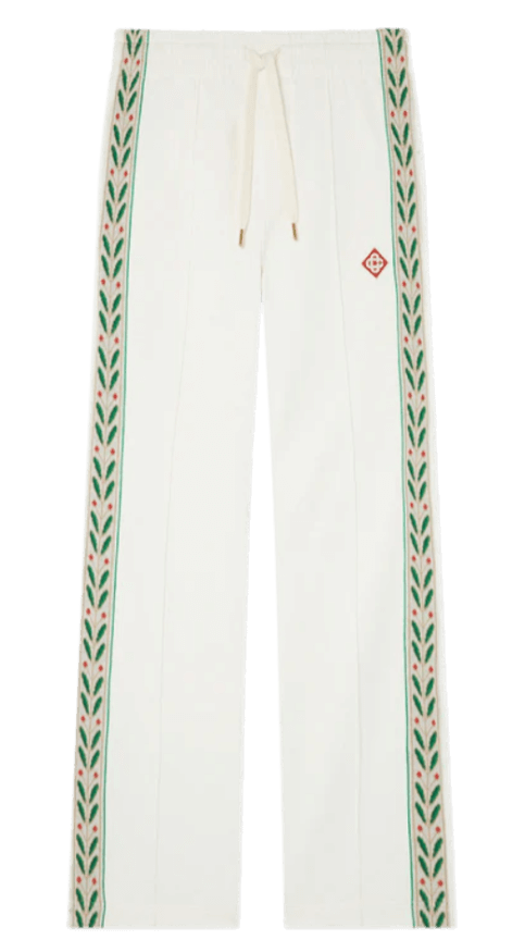 Casablanca Laurel Panelled Sweatpants - Off-white