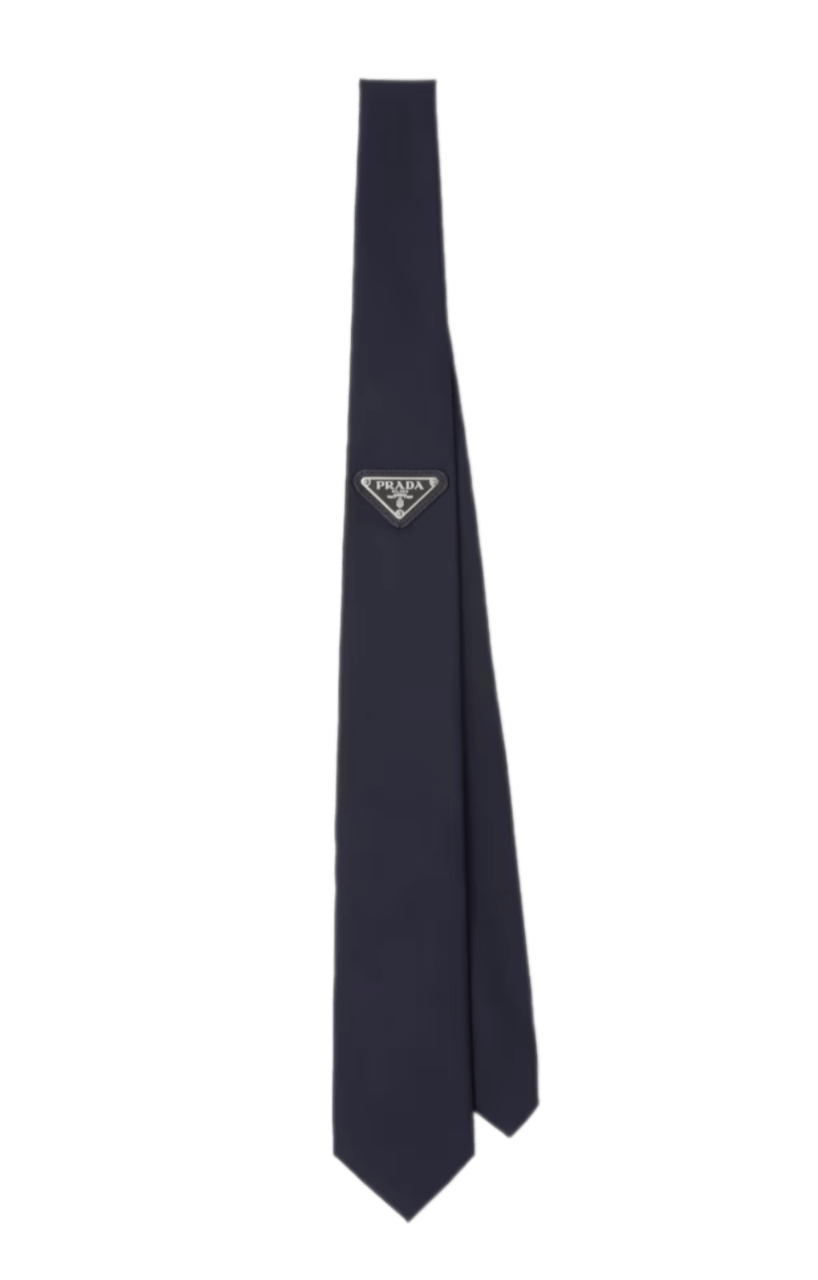 Prada Re-Nylon Gabardine Tie - Blue