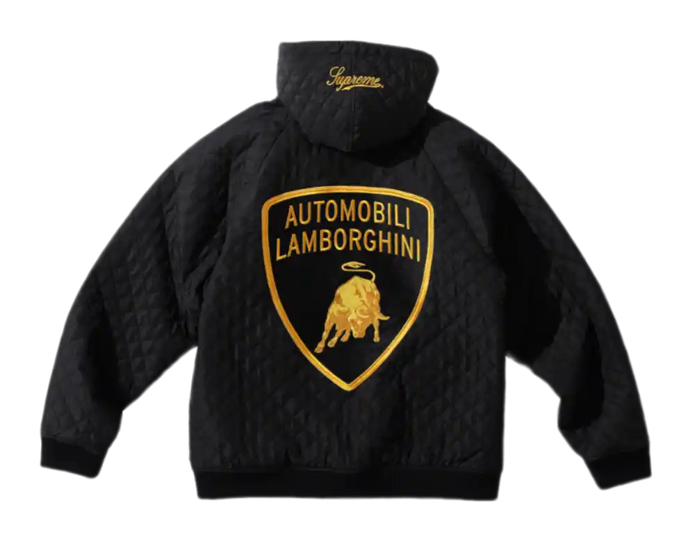 Supreme Automobili Lamborghini Hooded Work Jacket - Black