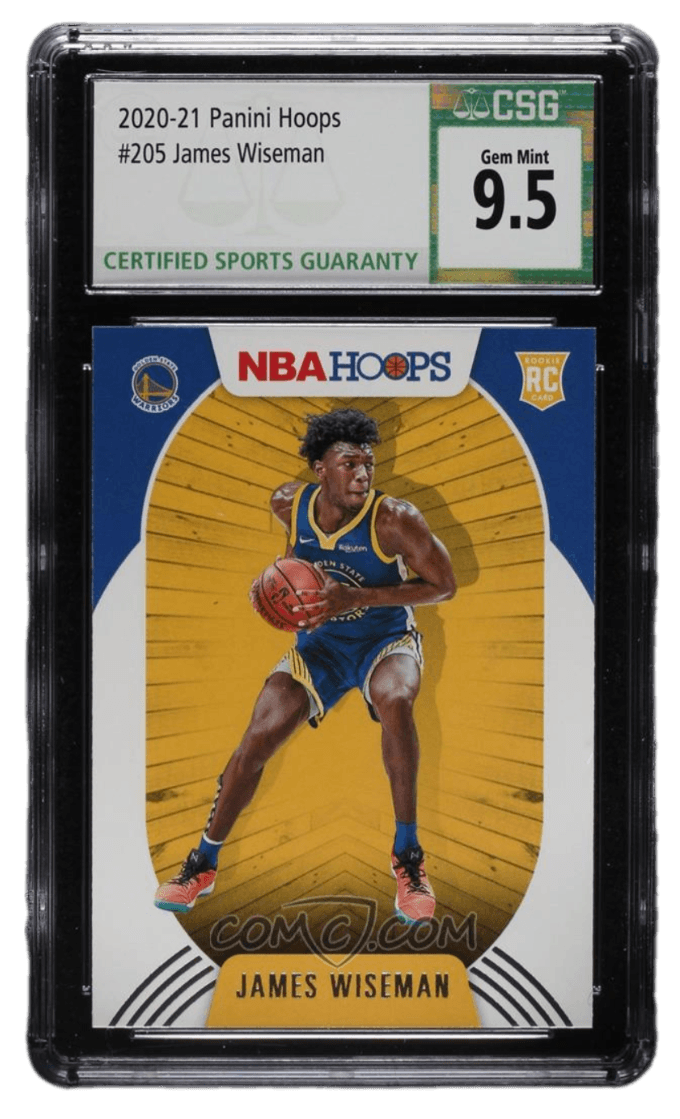 2020-21 Panini NBA Hoops - #205 - James Wiseman CSG 9.5