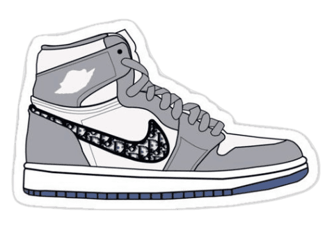 Dior Air Jordan 1 Sticker