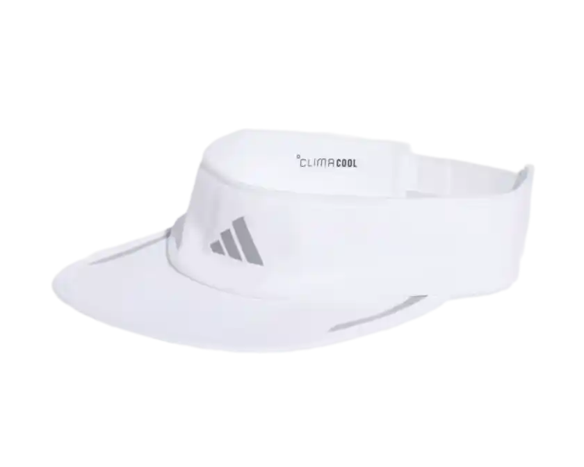 adidas AEROREADY Running Visor - White/Reflective Silver