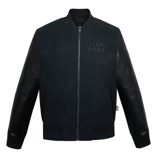 Star Wars Logo Varsity Jacket for Adults – Black