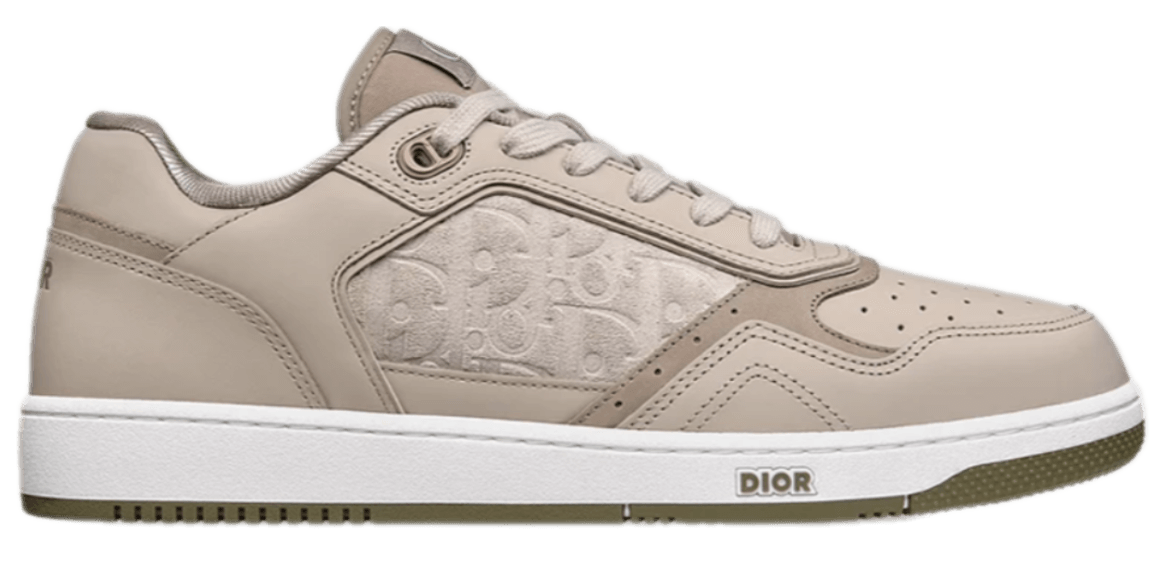 Dior B27 Uptown Low-Top Sneaker - Gray Smooth Calfskin and Gray Dior Oblique-Embossed Suede