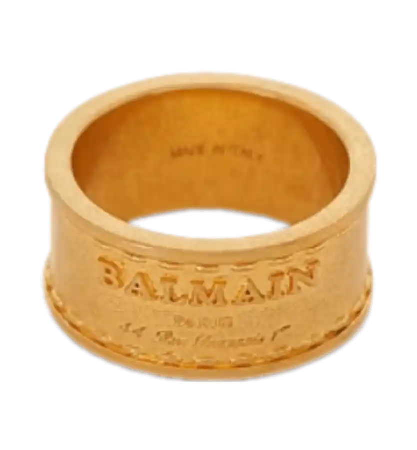 Balmain Signature Tubular Ring - Gold