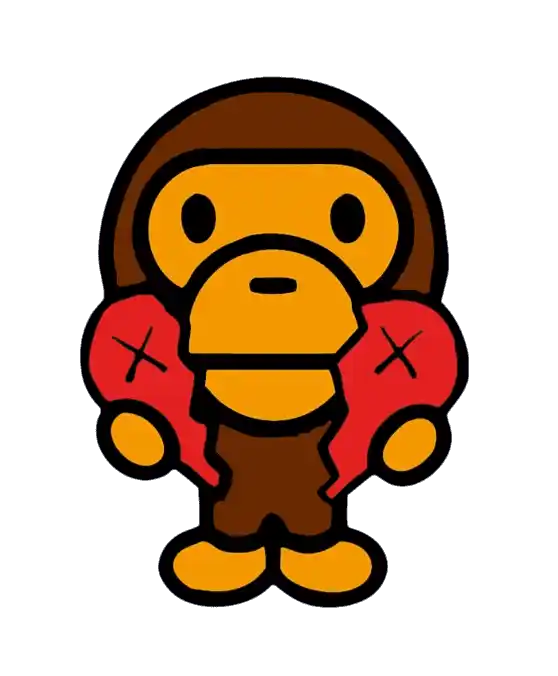 Bape x CDG Sticker