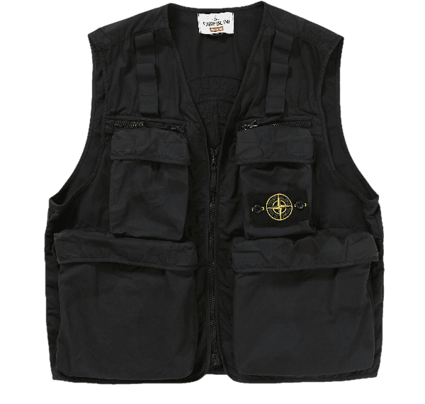 Supreme Stone Island Camo Cargo Vest - Black Camo