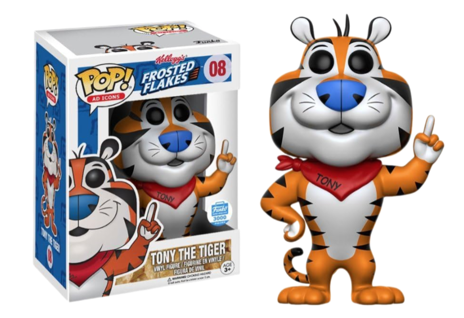 Funko Pop! Ad Icons Frosted Flakes Tony the Tiger (Flocked) Funko Shop Exclusive Figure #08