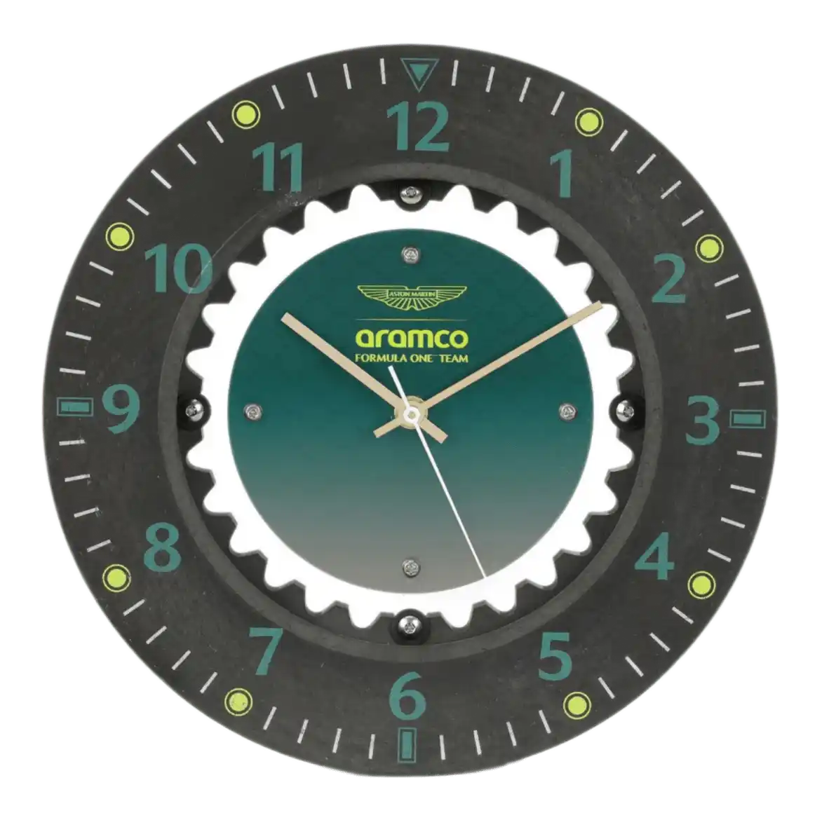 Aston Martin Aramco F1 Team Brake Disc Bell Clock
