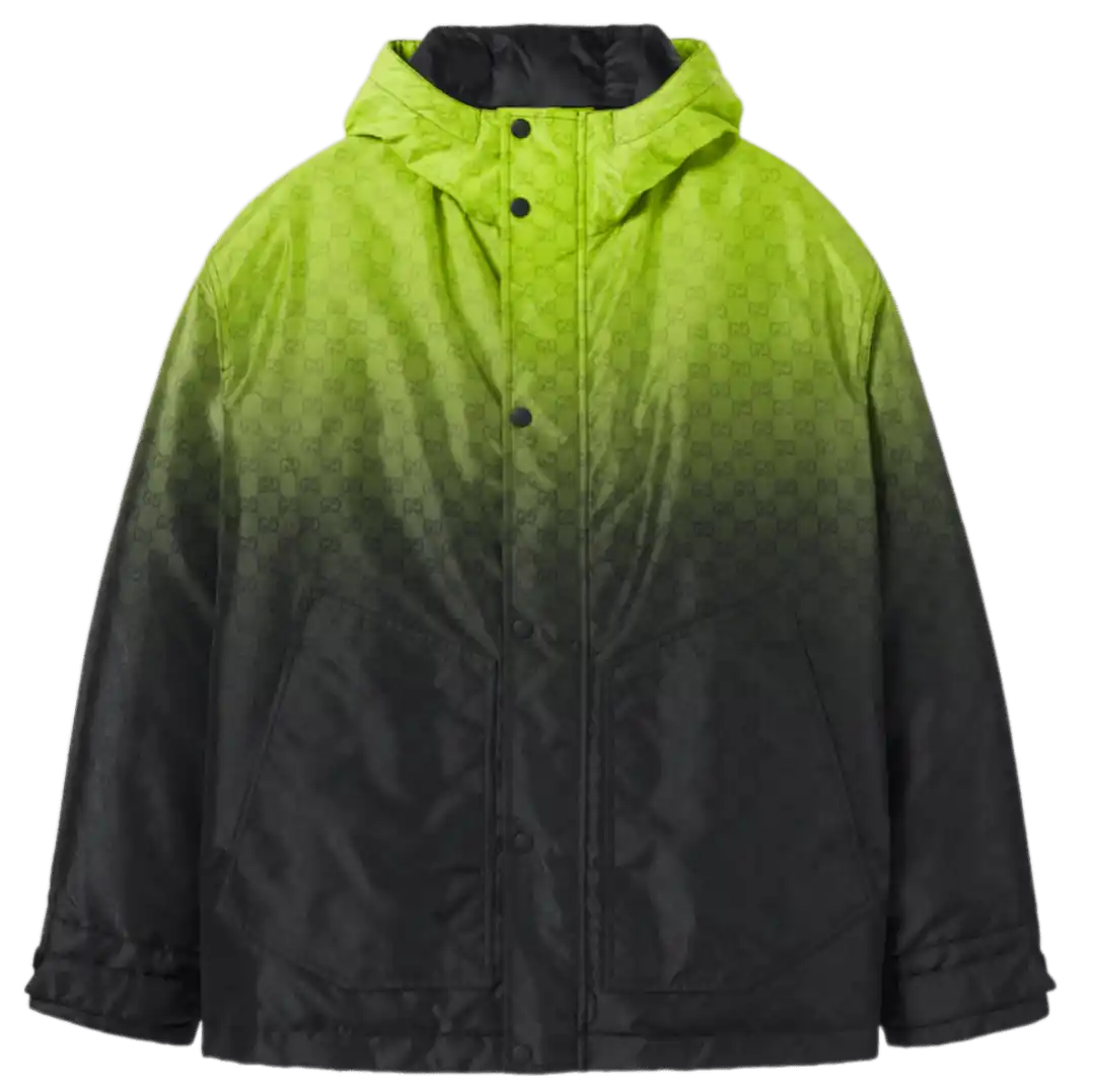 Gucci Printed Nylon Jacket - Lime/Green