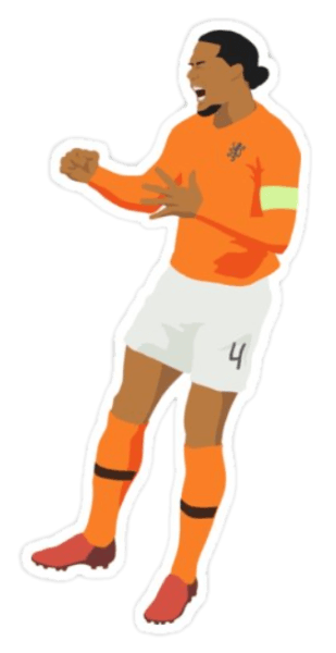 Virgil Van Dijk, Netherlands Sticker