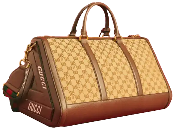 Palace x Gucci Triferg Canvas GG-P Duffle Bag - Beige/Ebony