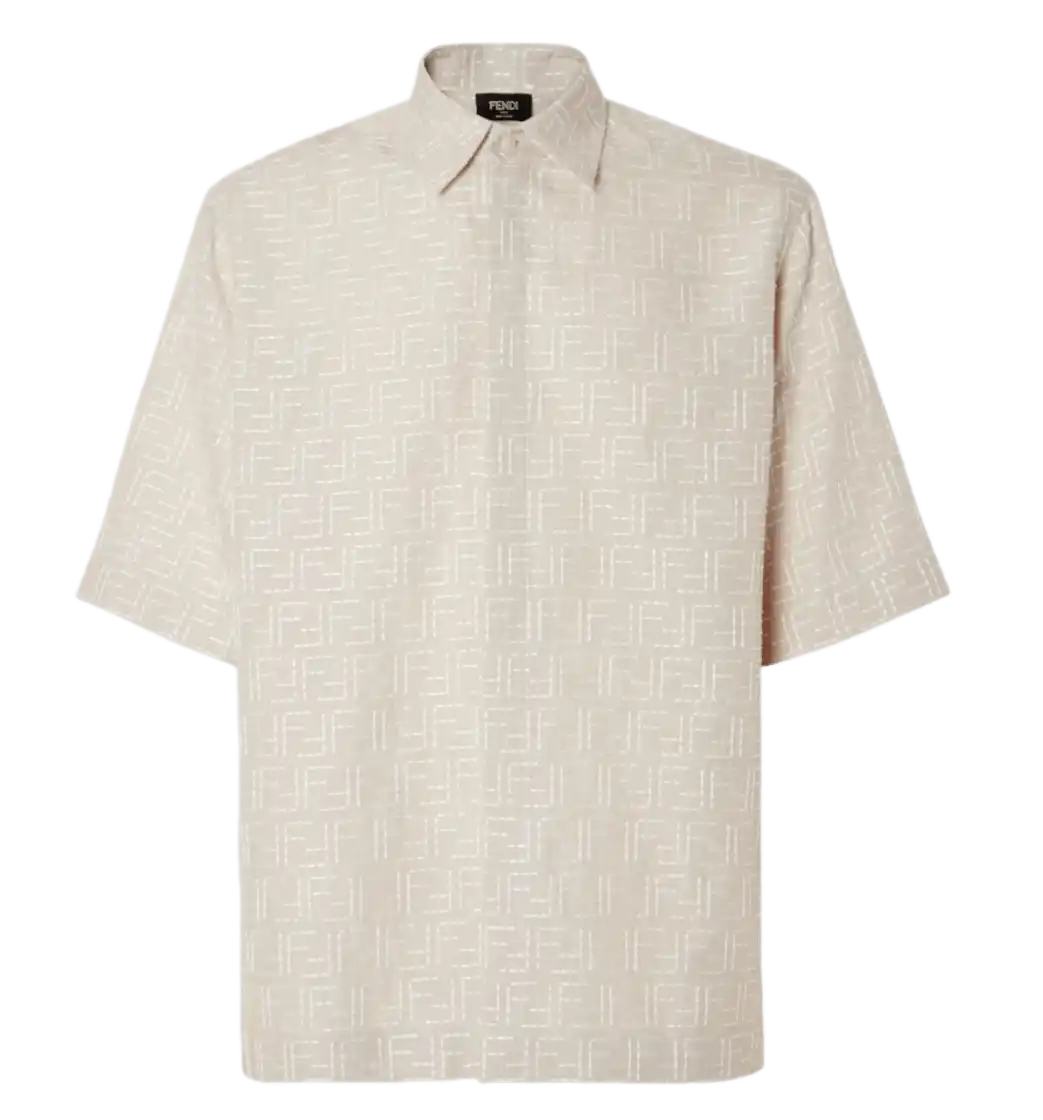 Fendi FF Jacquard Shirt - Beige