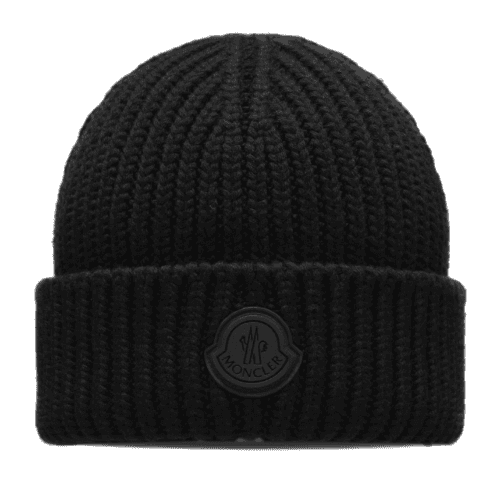 Moncler Wool Beanie - Black