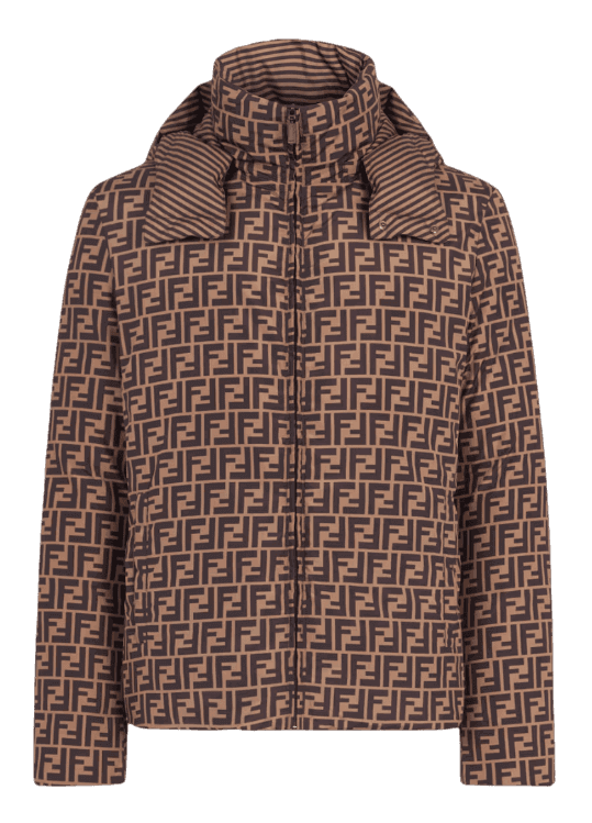 Fendi Down Jacket - Brown