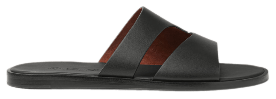 Loro Piana Pilat Plain Walk Sandal - Black