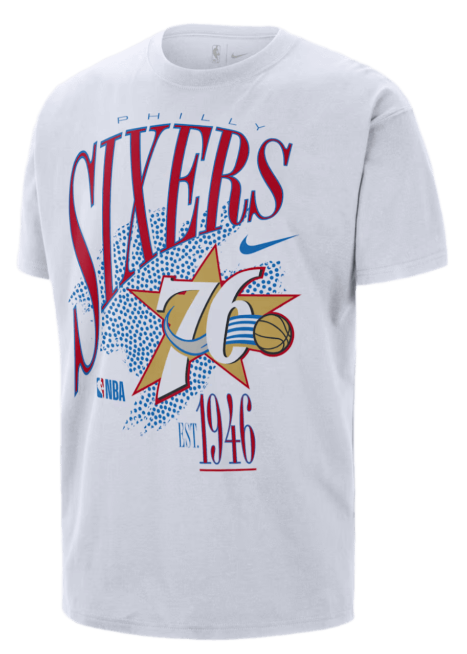 Philadelphia 76ers Hardwood Classics Nike NBA T-Shirt - White