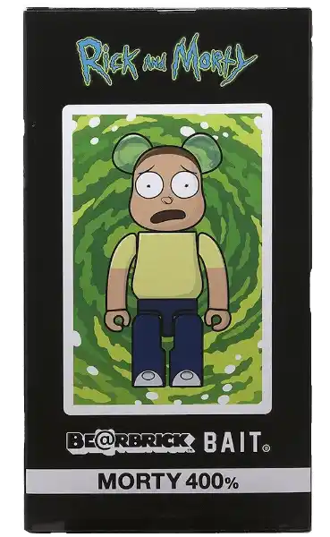 Bearbrick BAIT x Medicom Rick and Morty 400% - Yellow
