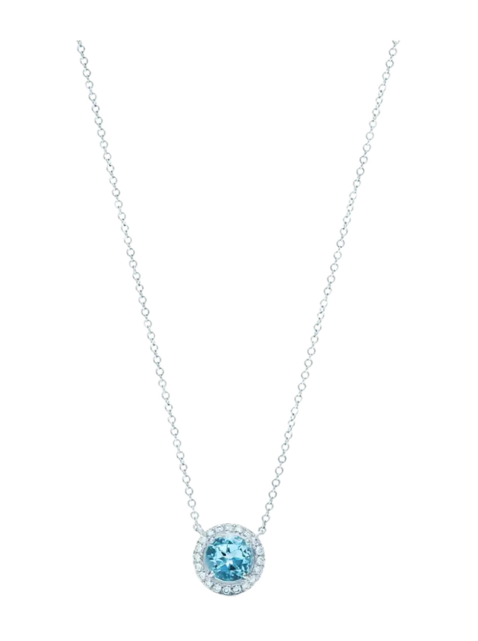Tiffany Soleste Pendant - Aquamarine