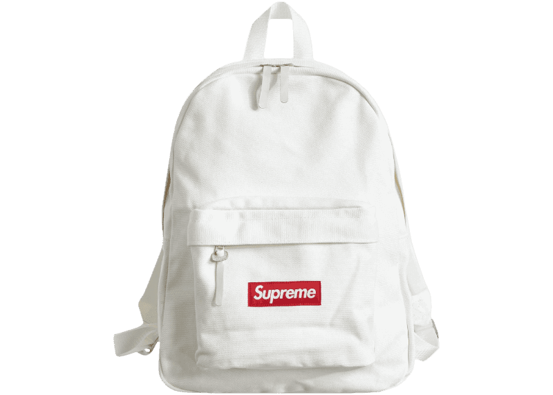 Supreme Canvas Backpack - White