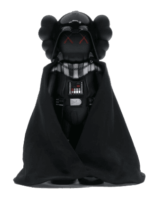 KAWS Star Wars Darth Vader Companion with Cape Vinyl Figure - Black