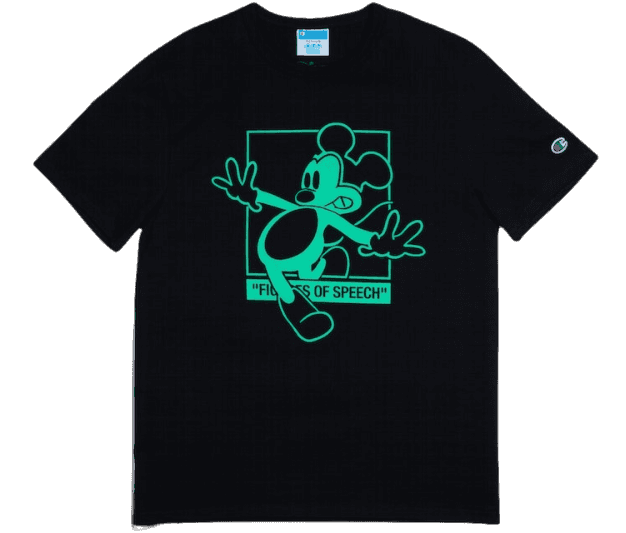 Virgil Abloh x Disney x Brooklyn Museum Mickey Mouse Tee - Black