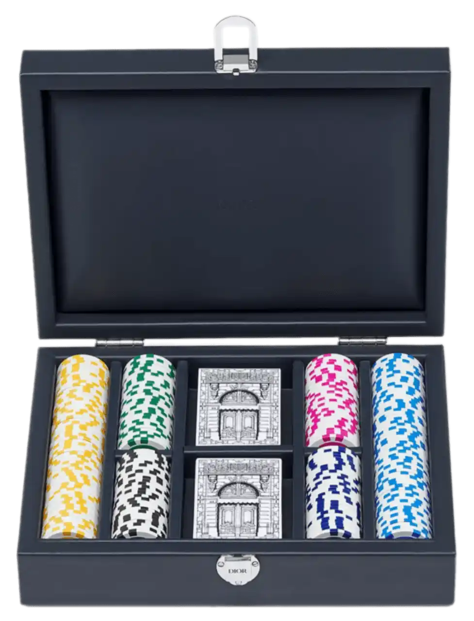 Dior Poker Set - Beige and Navy Blue Dior Oblique
