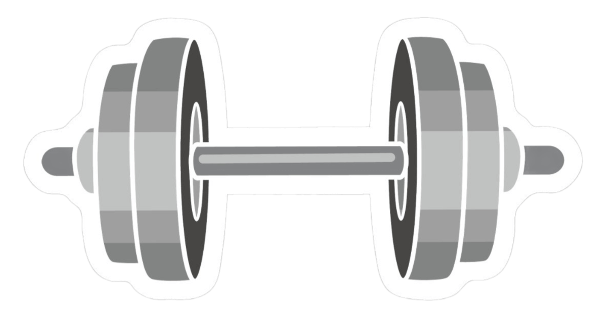 Dumbbell Sticker