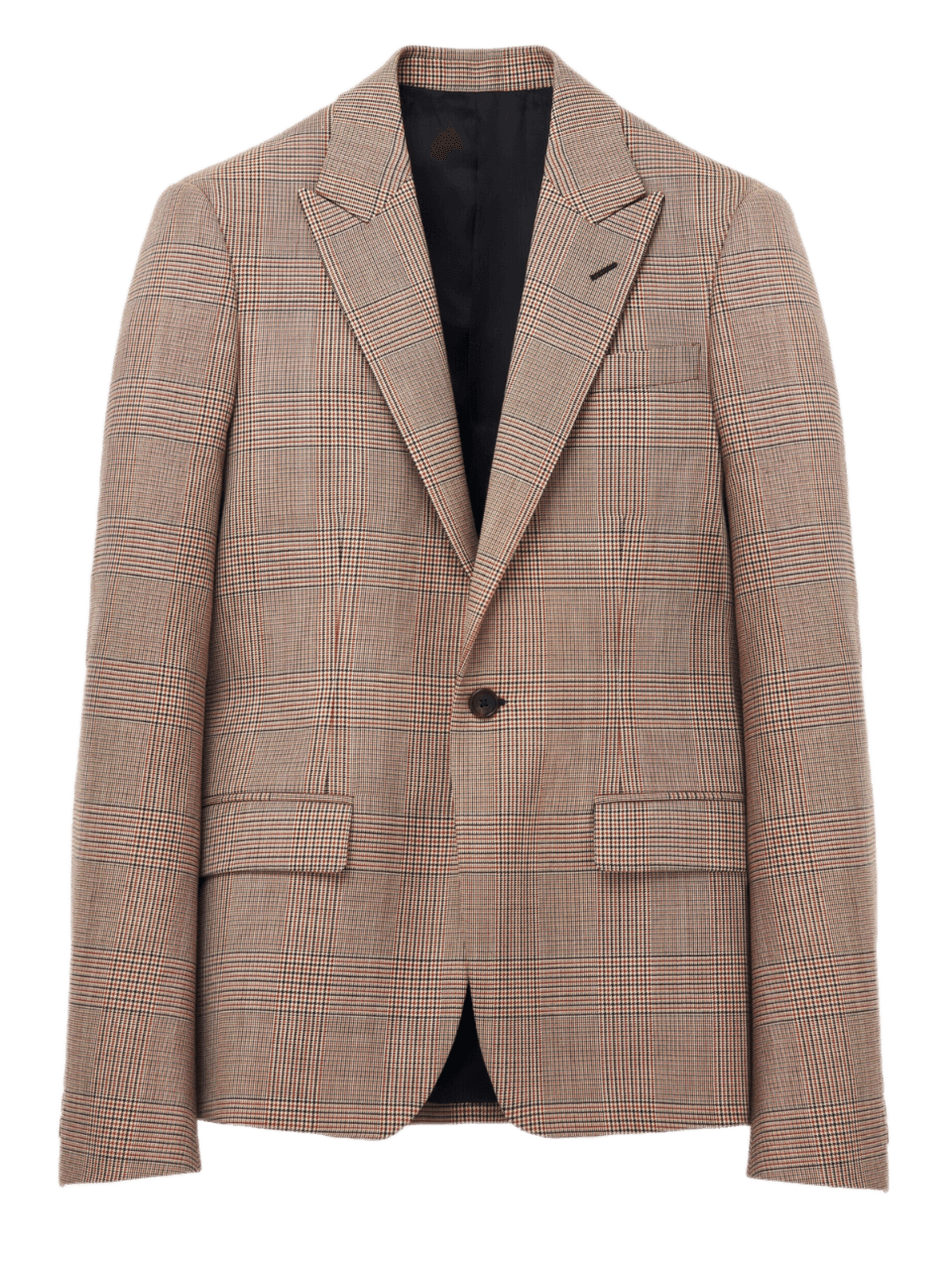 McQueen London Check Single-breasted Jacket - Beige/Black/Chestnut