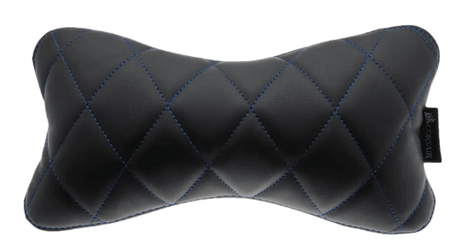 Corsair T1 RACE Head/Neck Cushion, Black with Blue Stitching