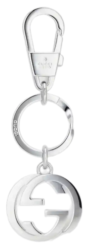 Gucci Interlocking G Keychain - Silver