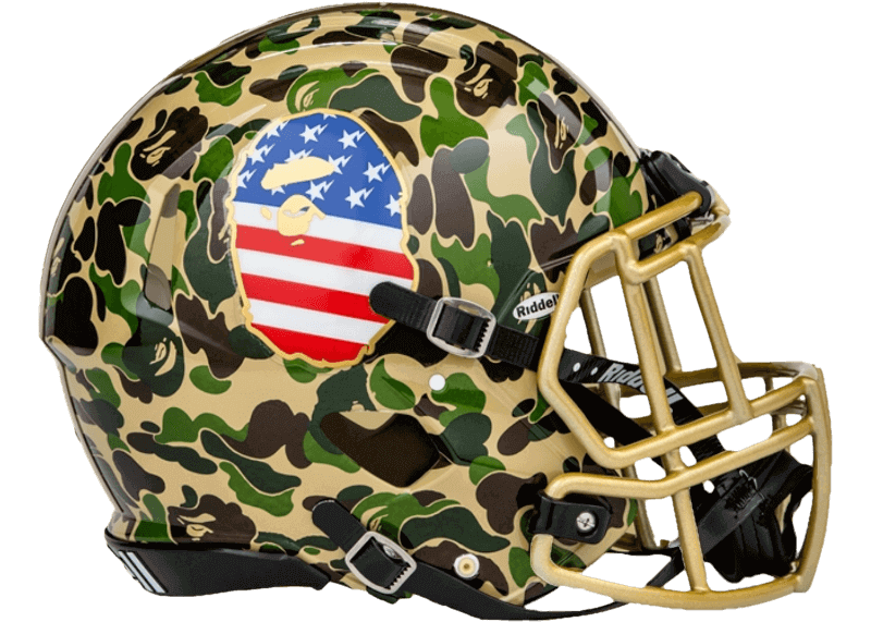 BAPE x Adidas Riddell Helmet - Green