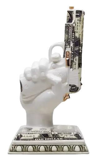 Neighborhood Booze Colt Money Incense Chamber - White