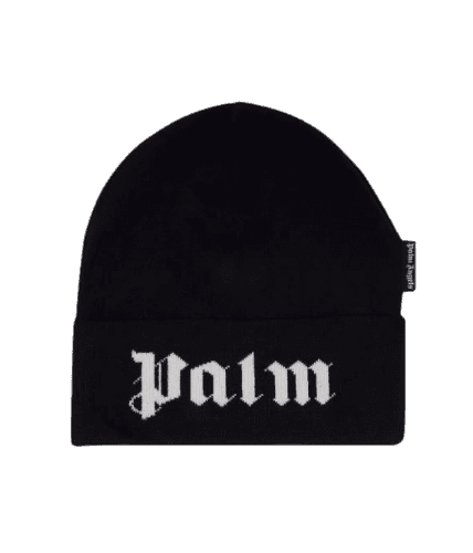 Palm Angels Beanie - Black White