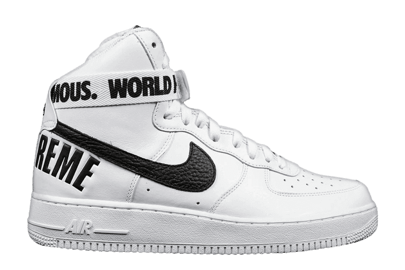Nike Air Force 1 High - Supreme World Famous White