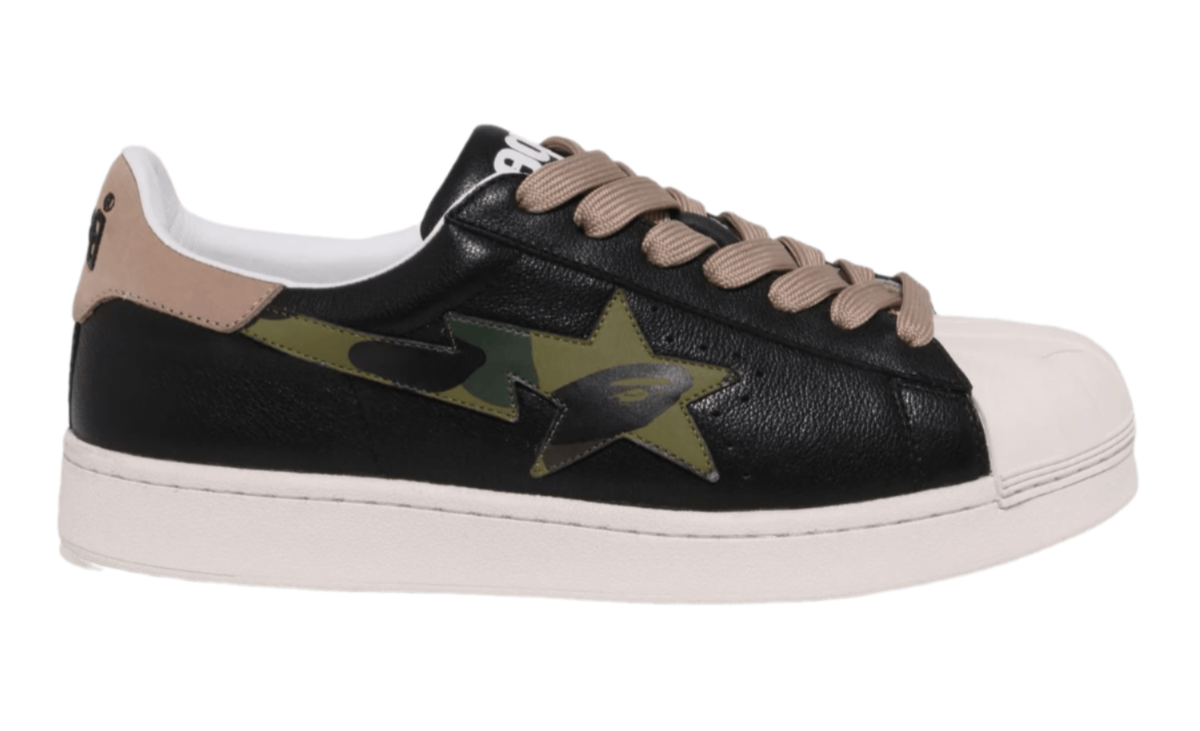 BAPE Skull Sta - Black x Beige