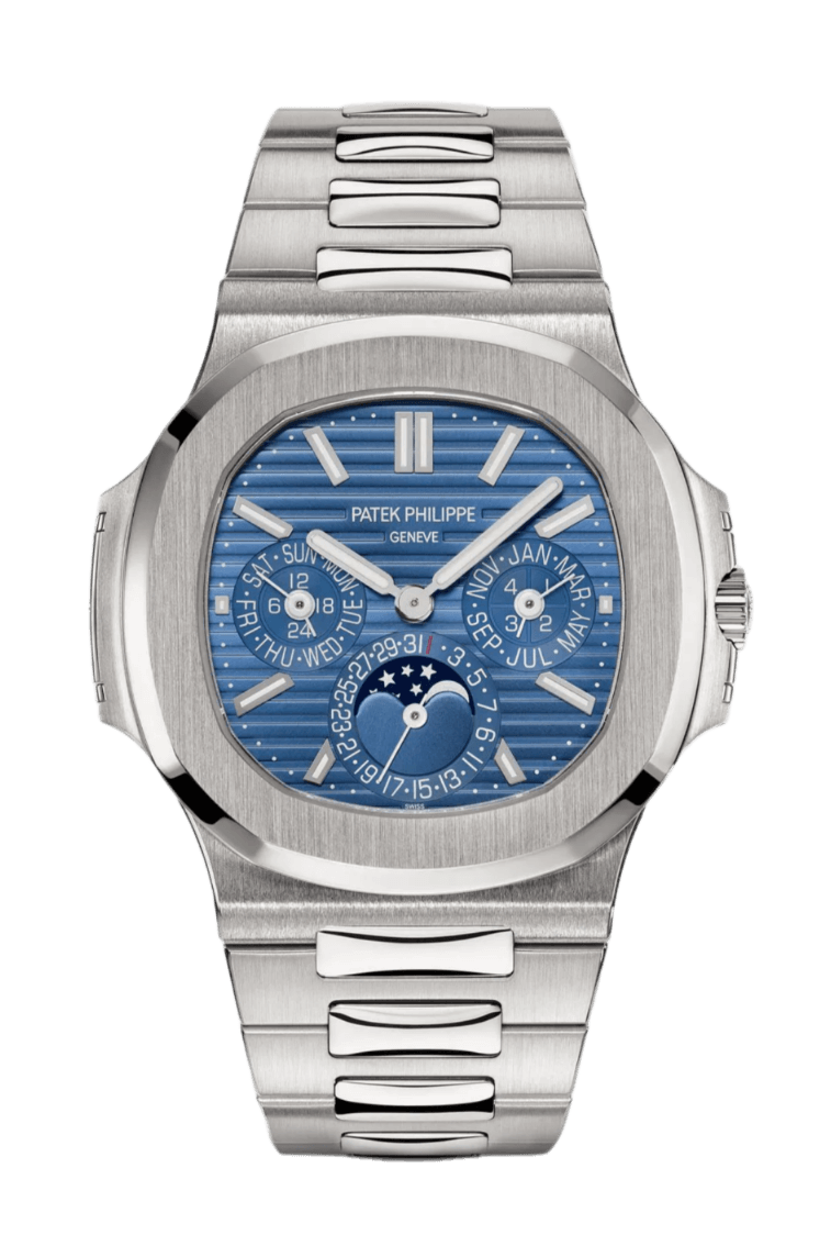 Patek Philippe Nautilus Perpetual Calendar Blue Dial - 40mm, White Gold