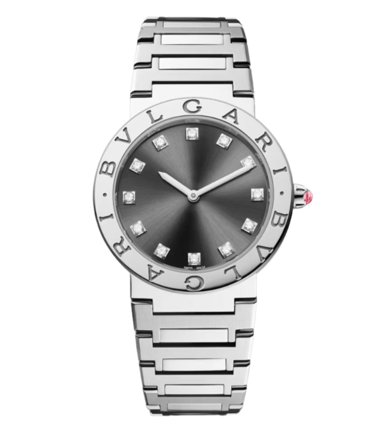 Bvlgari Lady Watch Anthracite Dial - 33mm, Steel