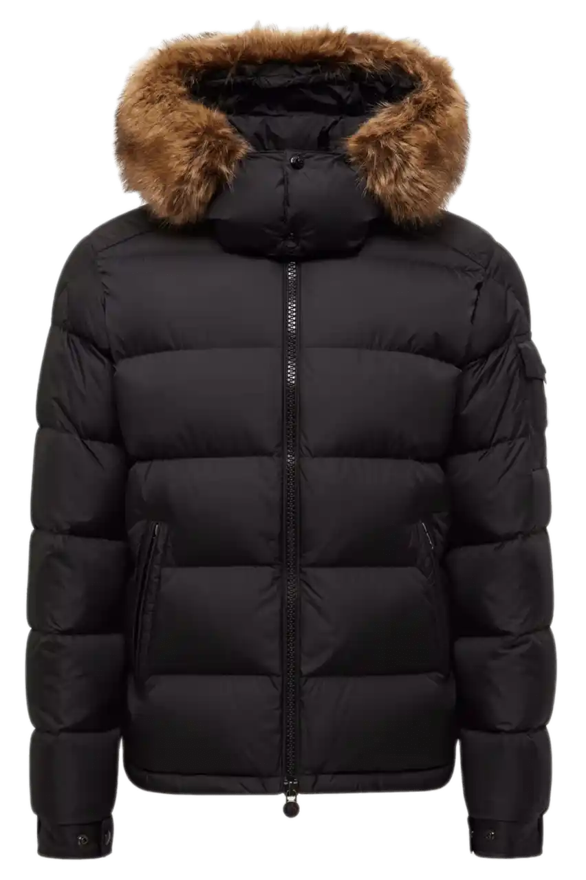 Moncler Mayaf Hooded Short Down Jacket - Black