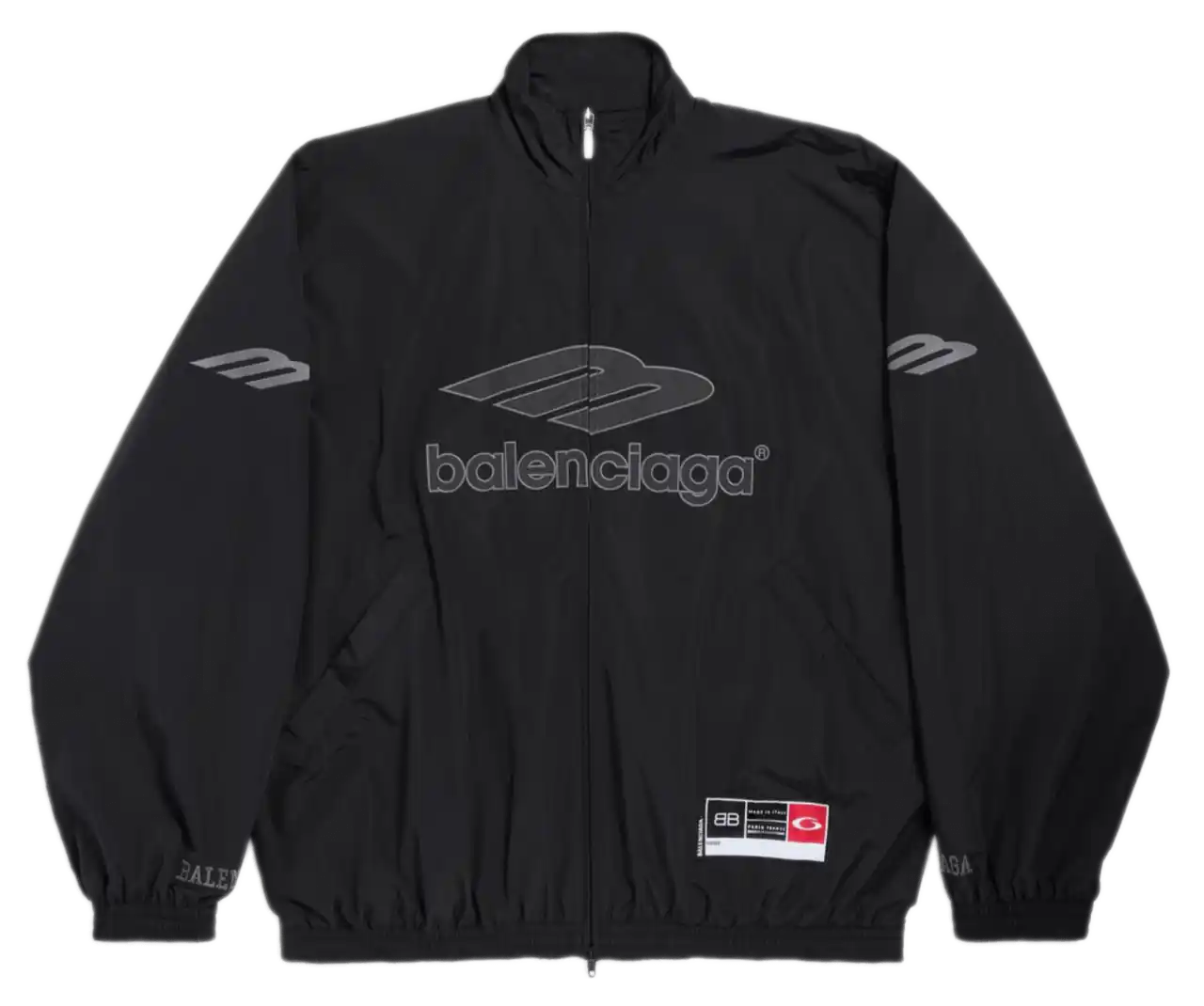 Balenciaga 3B Football Tracksuit Jacket - Black