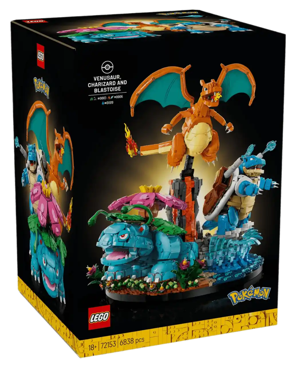 LEGO Pokémon Venusaur, Charizard and Blastoise 72153