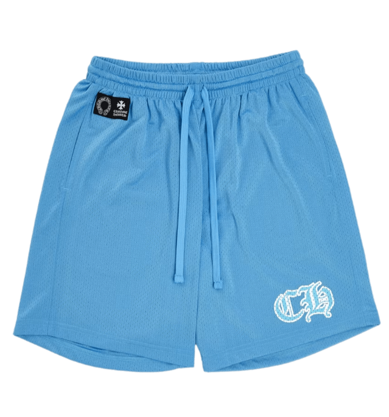 Chrome Hearts Sports Mesh Varsity Shorts - Blue