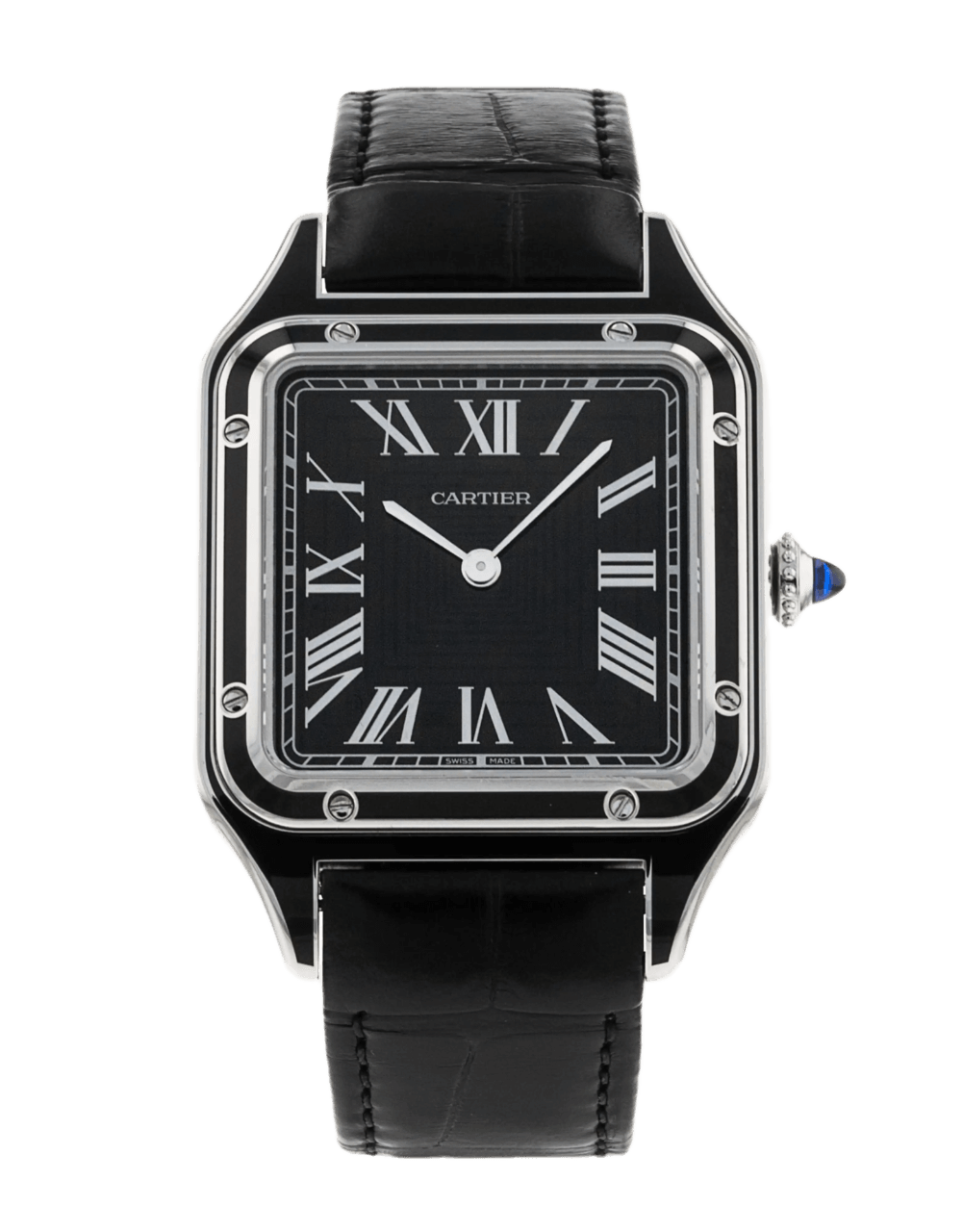 Cartier Santos Dumont Black Roman Dial - 31mm, Steel (2024)