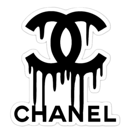 Chanel Drip Logo Sticker