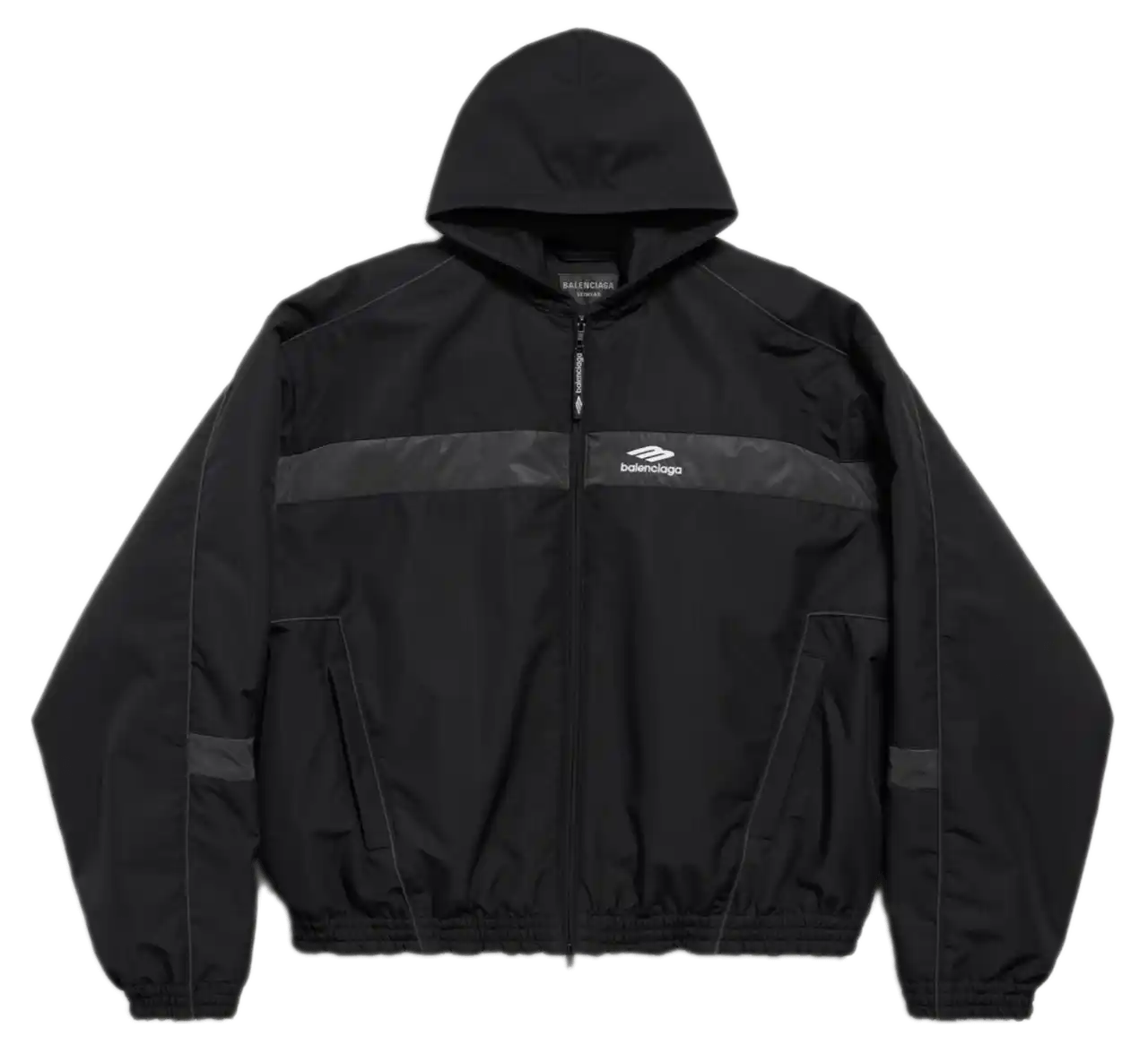 Balenciaga 3b Sports Icon Ski Tracksuit Parka - Black