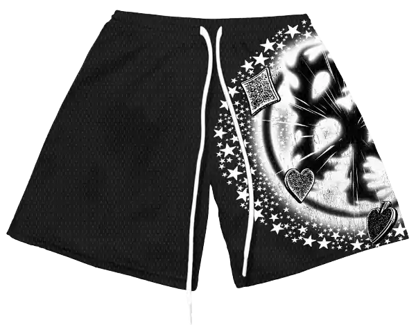 Brand Risk Roulette Black Shorts