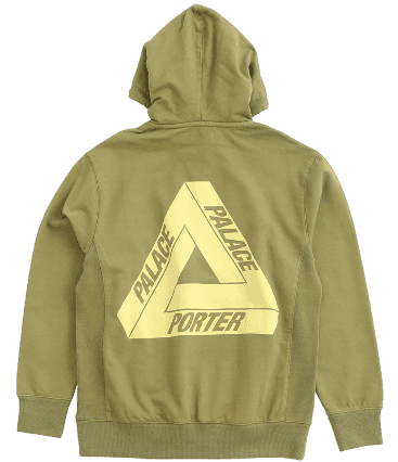 Palace x Porter Tri Ferg Hoodie - Khaki