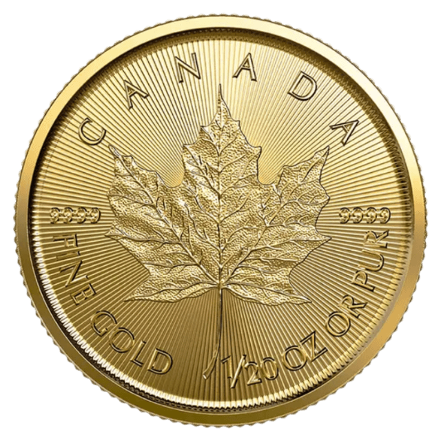1/20 ounce Gold Coin - Maple Leaf - Mixed Years