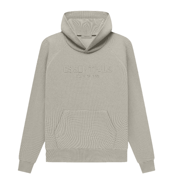 Essentials Waffle Raglan Hoodie - Seal