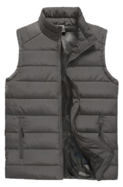 Generic Quilted Padded Gilet Jacket - Grey